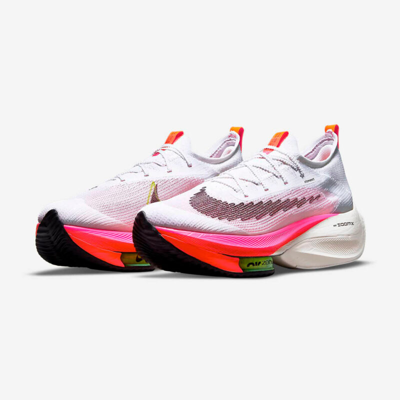 Nike Air Zoom Alphafly Next% Flyknit White Pink Rawdacious DJ5455-100