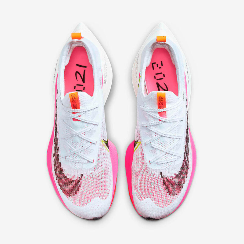 Women's Shoe Nike Air Zoom Alphafly Next% Flyknit White Pink Rawdacious